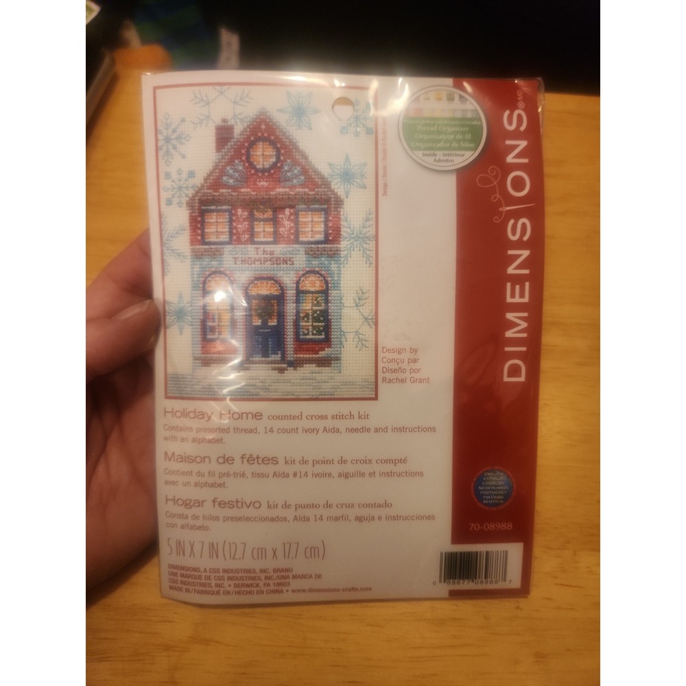 Dimensions Holiday Home Counted Cross Stitch kit
